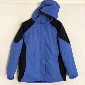 LL Bean Rugged Ridge Primaloft Parka Jacket Womens M Full Zip Ski Hood Gorpcore